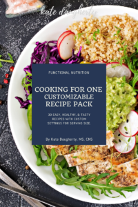 Cooking for One (Customizable) Recipe Pack